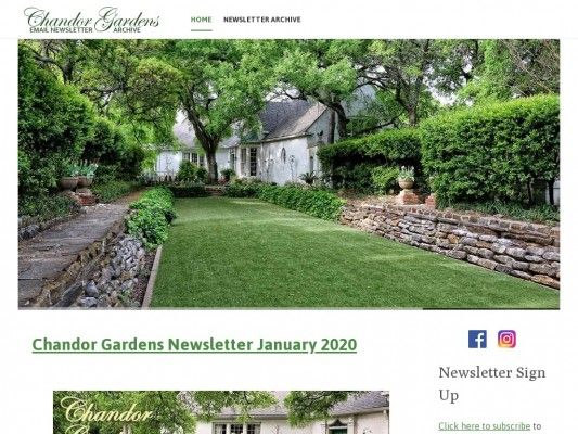 Chandor Gardens News Archive