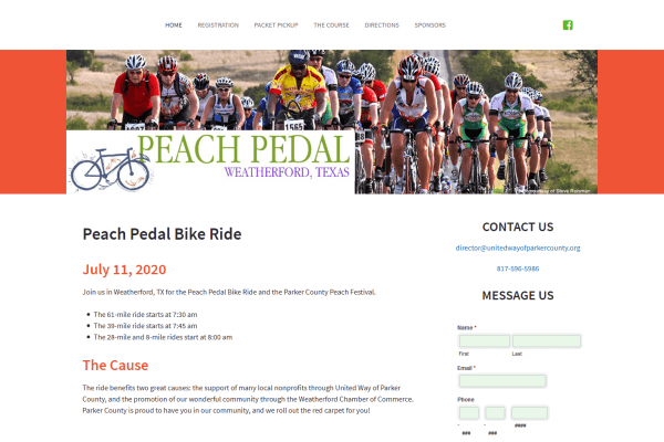 Peach Pedal Bike Ride